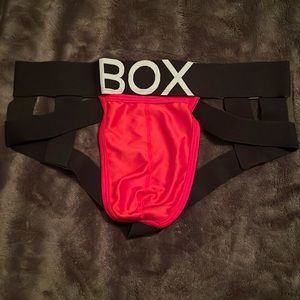 Box Menswear Red Suspender Jockstrap